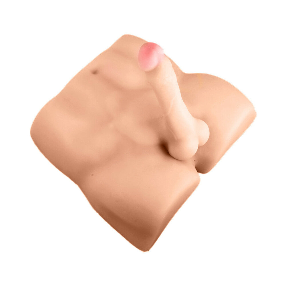 X5 MEN ROUGH RIDER PLEASURE DOLL ANAL MASTURBATOR WITH 7.5 IN. DILDO BEIGE