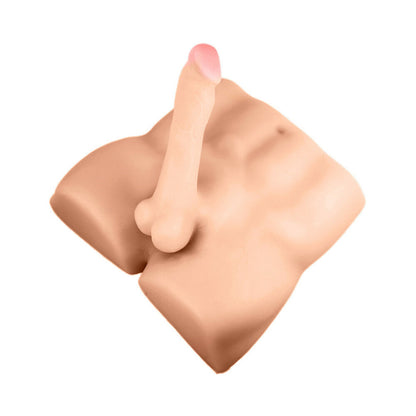 X5 MEN ROUGH RIDER PLEASURE DOLL ANAL MASTURBATOR WITH 7.5 IN. DILDO BEIGE