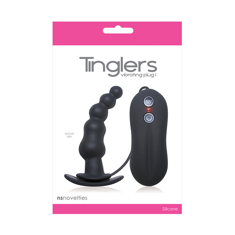 NS NOVELTIES - TINGLERS VIBRATING PLUG I BLACK