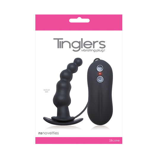 NS NOVELTIES - TINGLERS VIBRATING PLUG I BLACK