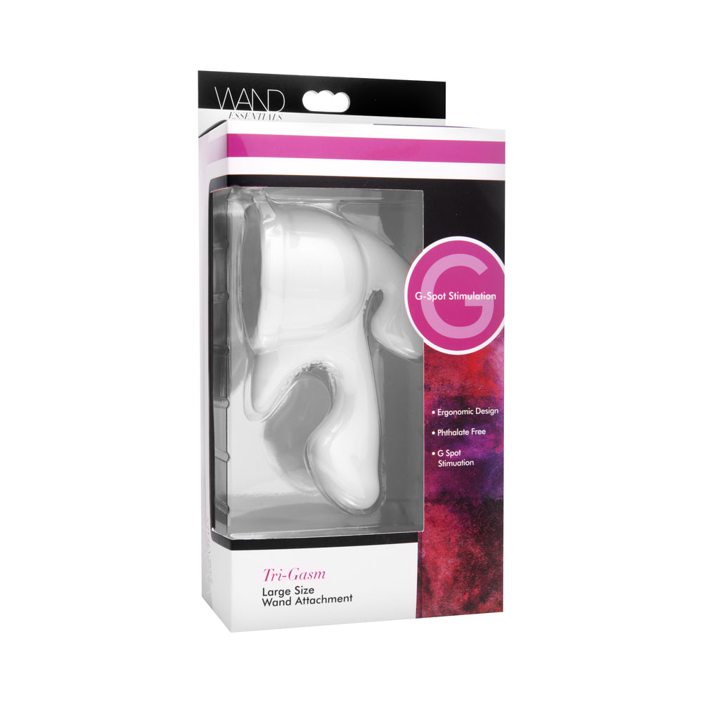 WAND ESSENTIALS TRI-GASM WAND ATTACHMENT WHITE