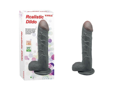 CHARMLY TOY - CHARMLY REALISTIC DILDO BLACK_B0O50_1