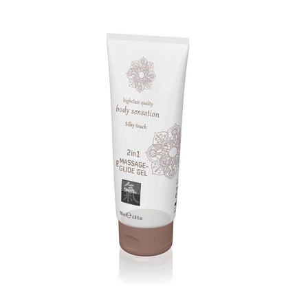 SHIATSU - MASSAGE- & GLIDE GEL 2 IN 1 - SILKY TOUCH 200ML