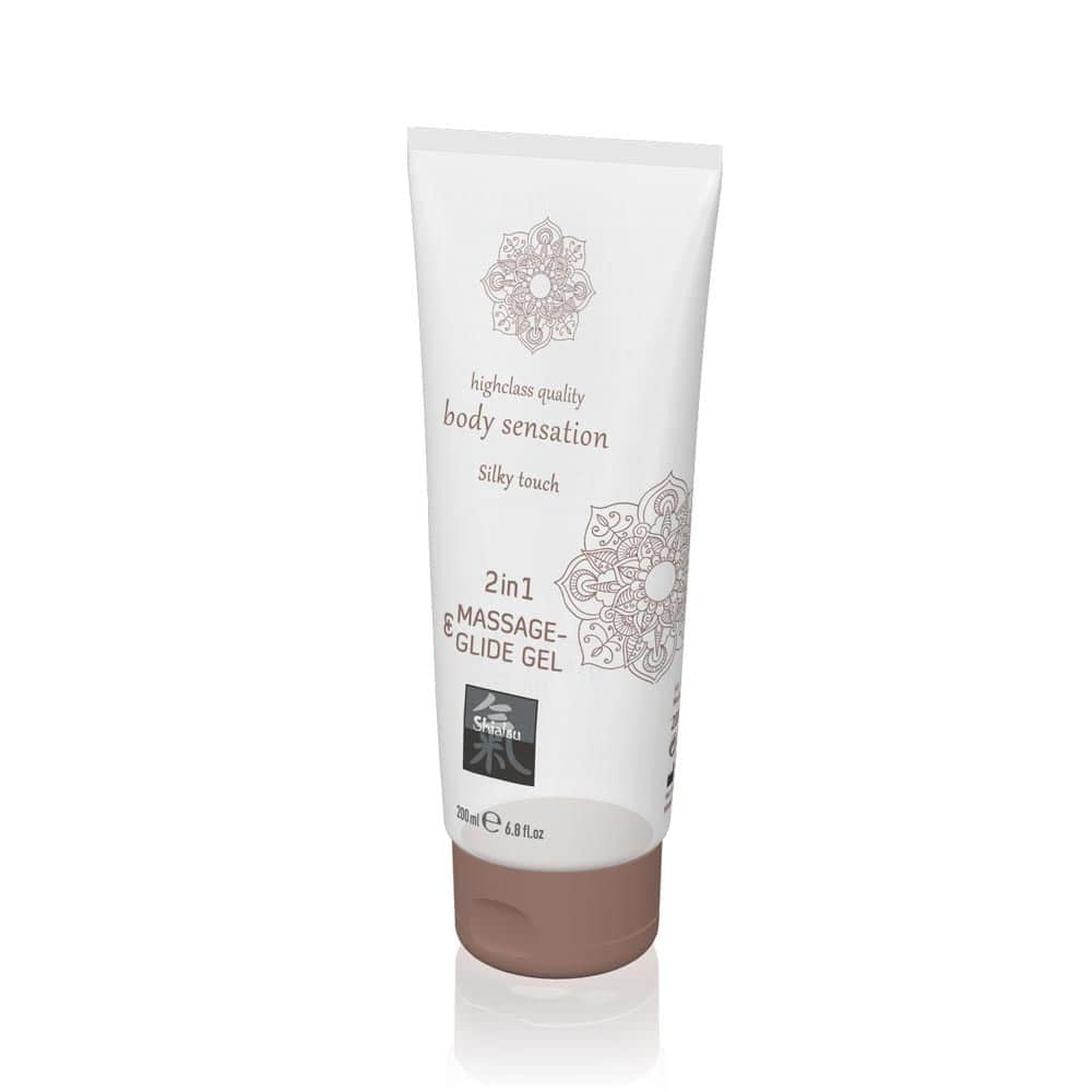 SHIATSU - MASSAGE- & GLIDE GEL 2 IN 1 - SILKY TOUCH 200ML