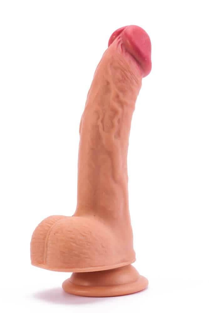 LOVETOY - 8" DUAL-LAYERED SILICONE NATURE COCK FLESH