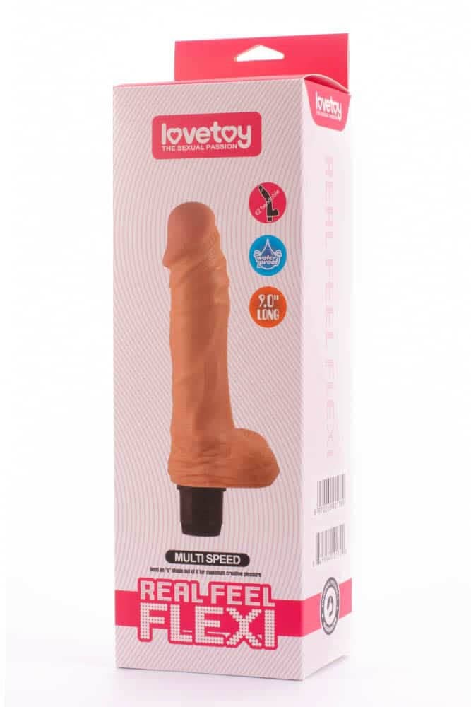 LOVETOY - 9" REAL FEEL FLEXI MULTI SPEED VIBRATOR 1