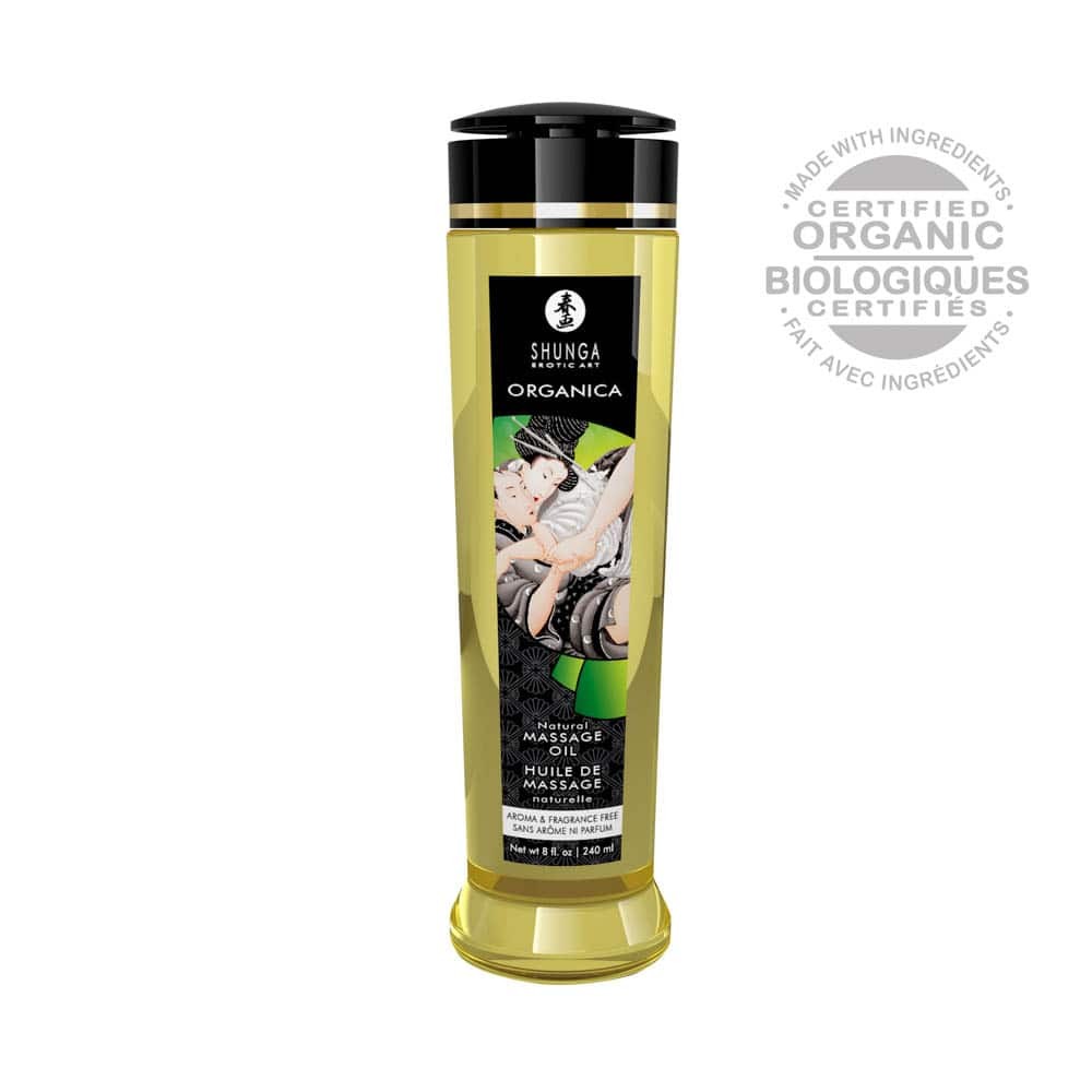 SHUNGA - MASSAGE OIL ORGANICA 240 ML / 8 OZ NATURAL