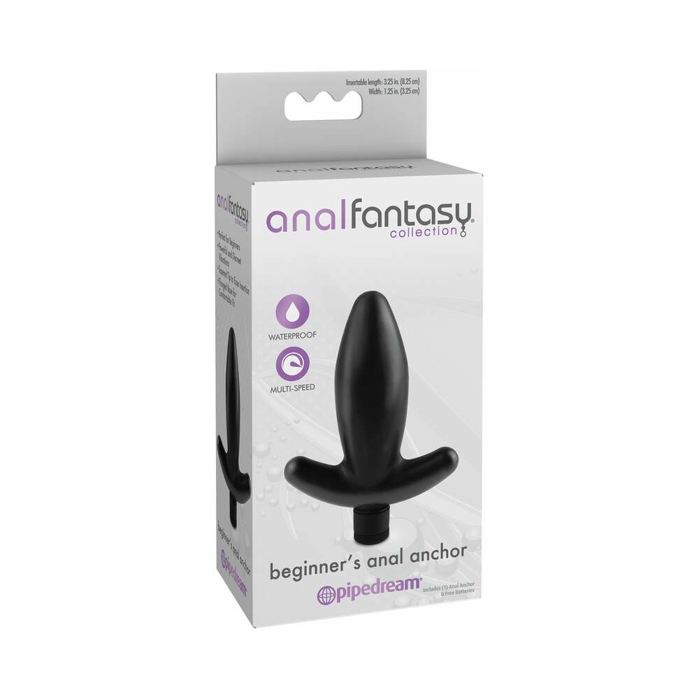 PIPEDREAM - COLECCIÓN ANAL FANTASY ANCLA ANAL VIBRATORIA PARA PRINCIPIANTES NEGRA