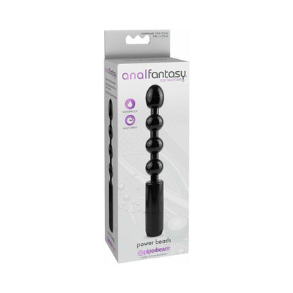 PIPEDREAM - ANAL FANTASY COLLECTION VIBRATING POWER BEADS BLACK