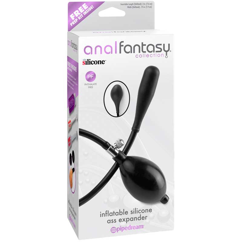 PIPEDREAM - ANAL FANTASY COLLECTION INFLATABLE SILICONE ASS EXPANDER BLACK