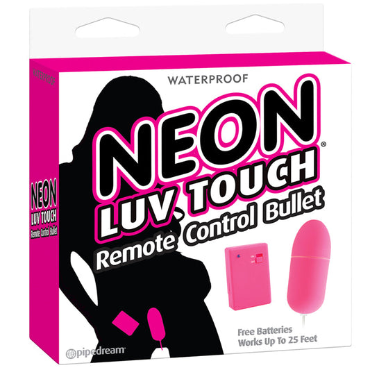 NEON LUV TOUCH REMOTE CONTROL BULLET VIBRATOR PINK