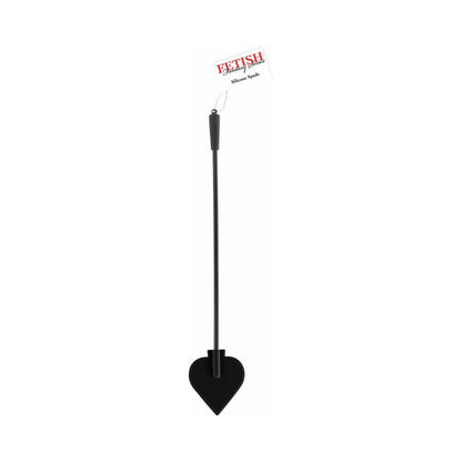 FETISH FANTASY SERIES SILICONE SPADE CROP BLACK