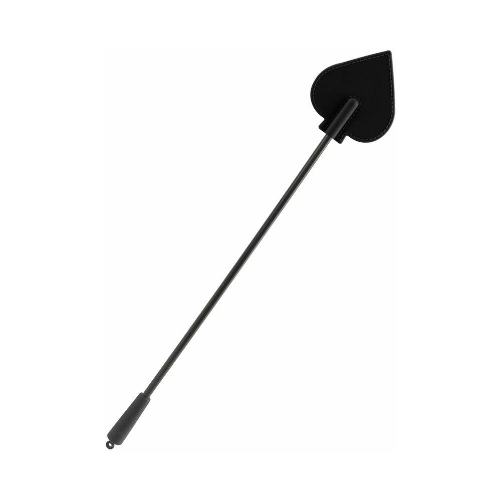 FETISH FANTASY SERIES SILICONE SPADE CROP BLACK