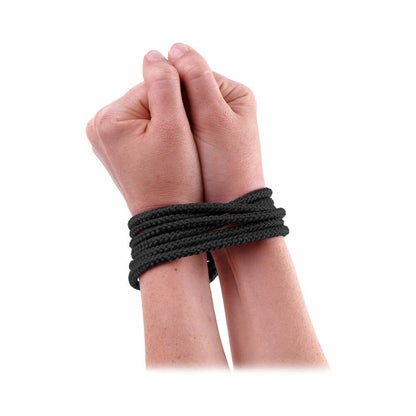 FETISH FANTASY SERIES MINI SILK ROPE 1.8 M / 6 FT. BLACK