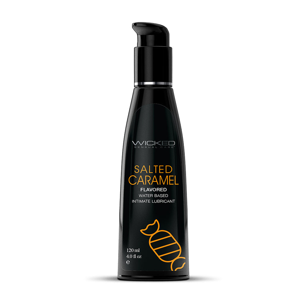 WICKED - AQUA SALTED CARAMEL WATER-BASED LUBRICANT 4 OZ.