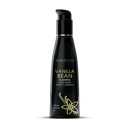 WICKED - AQUA VANILLA BEAN WATER-BASED LUBRICANT 4 OZ.