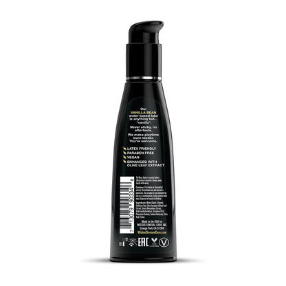 WICKED - AQUA VANILLA BEAN WATER-BASED LUBRICANT 4 OZ.