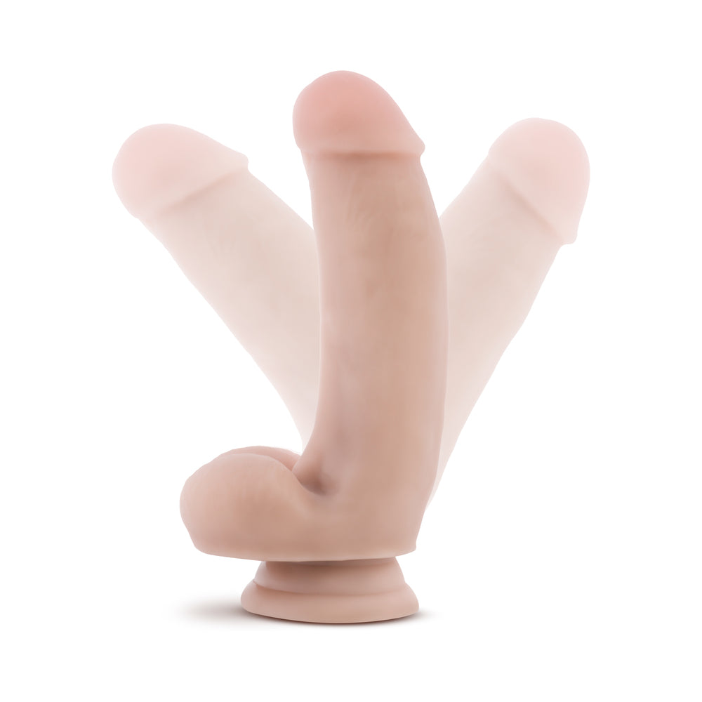 COLORETE - DILDO REALISTA CON TESTÍCULOS DE 7 PULGADAS COLOR BEIGE DE COVERBOY THE PIZZA BOY