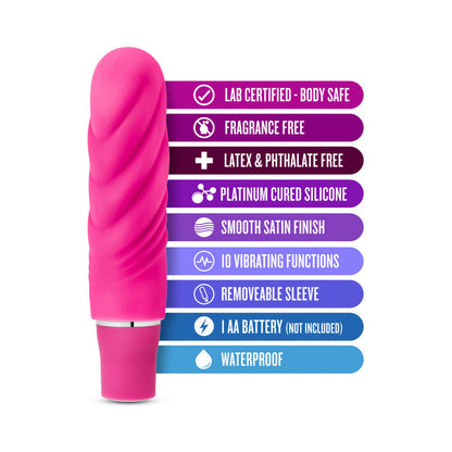 LUXE NIMBUS MINI SILICONE VIBRATOR PINK