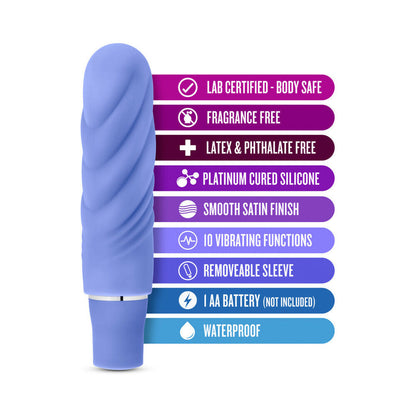 BLUSH - LUXE NIMBUS MINI SILICONE VIBRATOR PERIWINKLE