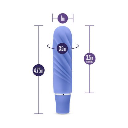 LUXE NIMBUS MINI SILICONE VIBRATOR PERIWINKLE
