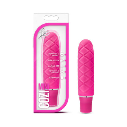 BLUSH - LUXE COZI MINI SILICONE SLIMLINE VIBRATOR FUCHSIA