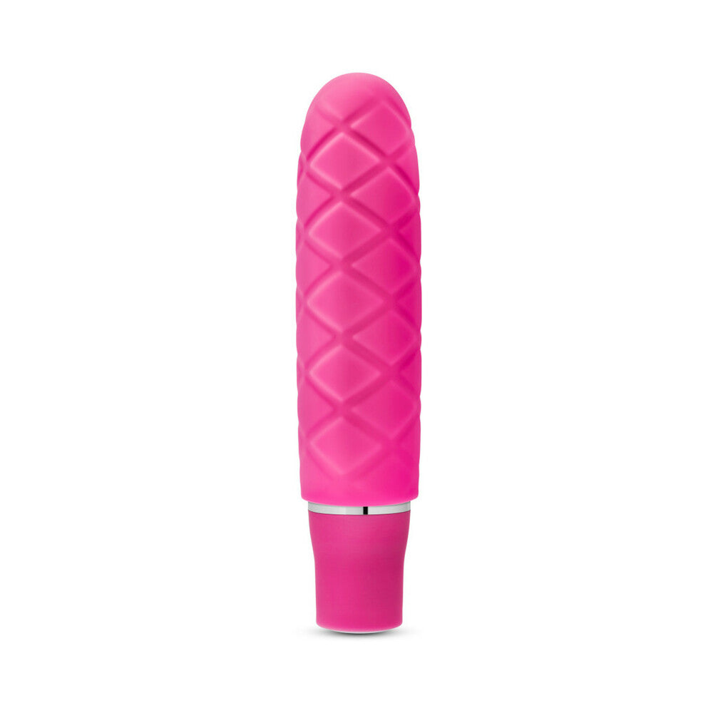 BLUSH - LUXE COZI MINI SILICONE SLIMLINE VIBRATOR FUCHSIA
