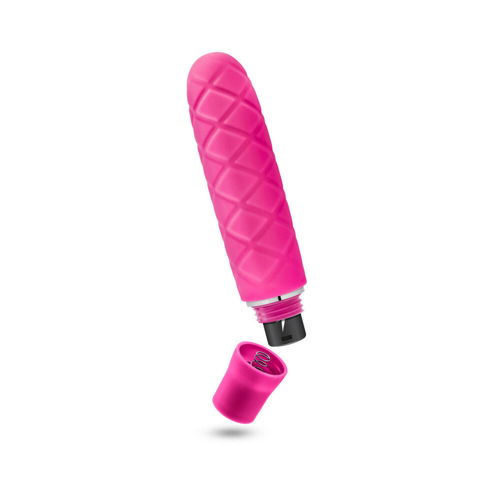 LUXE COZI MINI SILICONE SLIMLINE VIBRATOR FUCHSIA