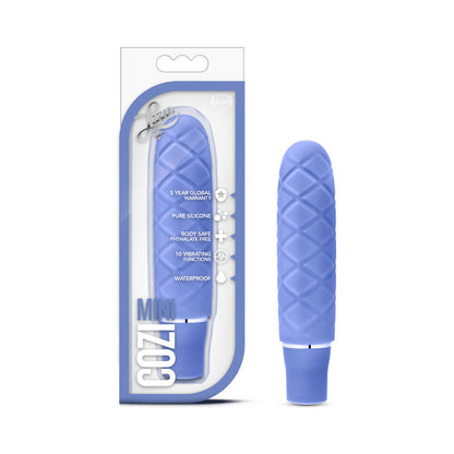 LUXE COZI MINI SILICONE SLIMLINE VIBRATOR PERIWINKLE
