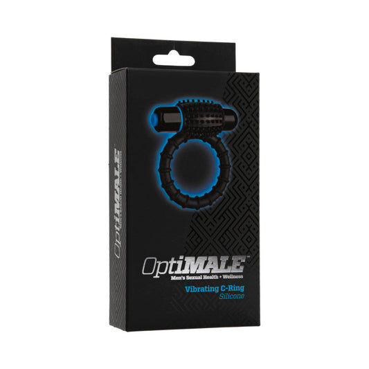 DOC JOHNSON - OPTIMALE  VIBRATING C-RING BLACK