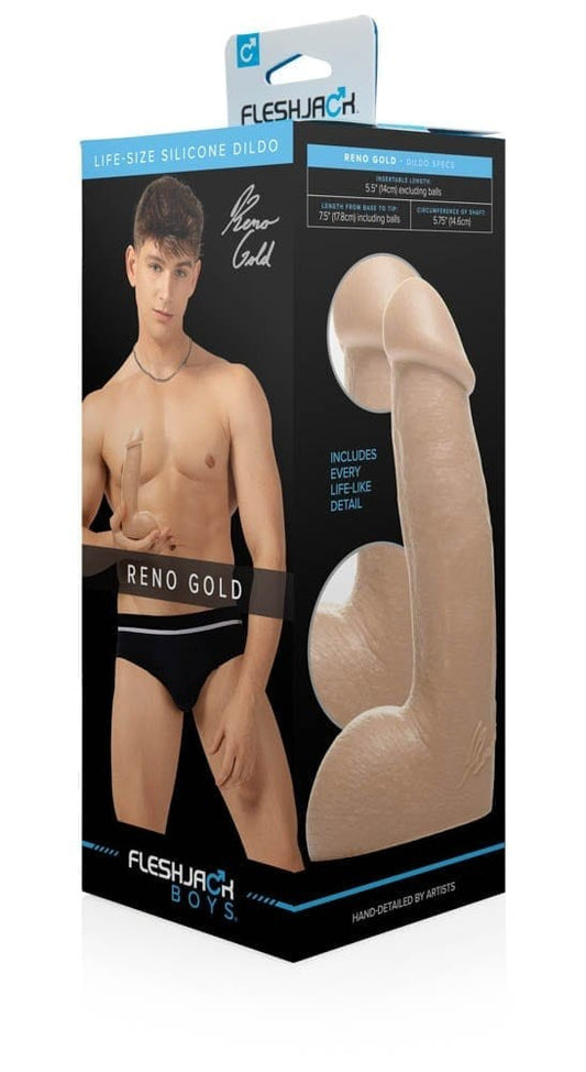 FLESHLIGHT - FLESHJACK BOYS RENO GOLD DILDO