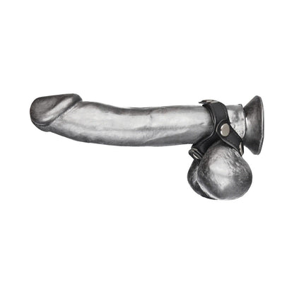 ANGUILA ELÉCTRICA - ANILLO PARA PENE Y TESTÍCULOS AZUL C&B GEAR ESTILO V CON DIVISOR DE TESTÍCULOS
