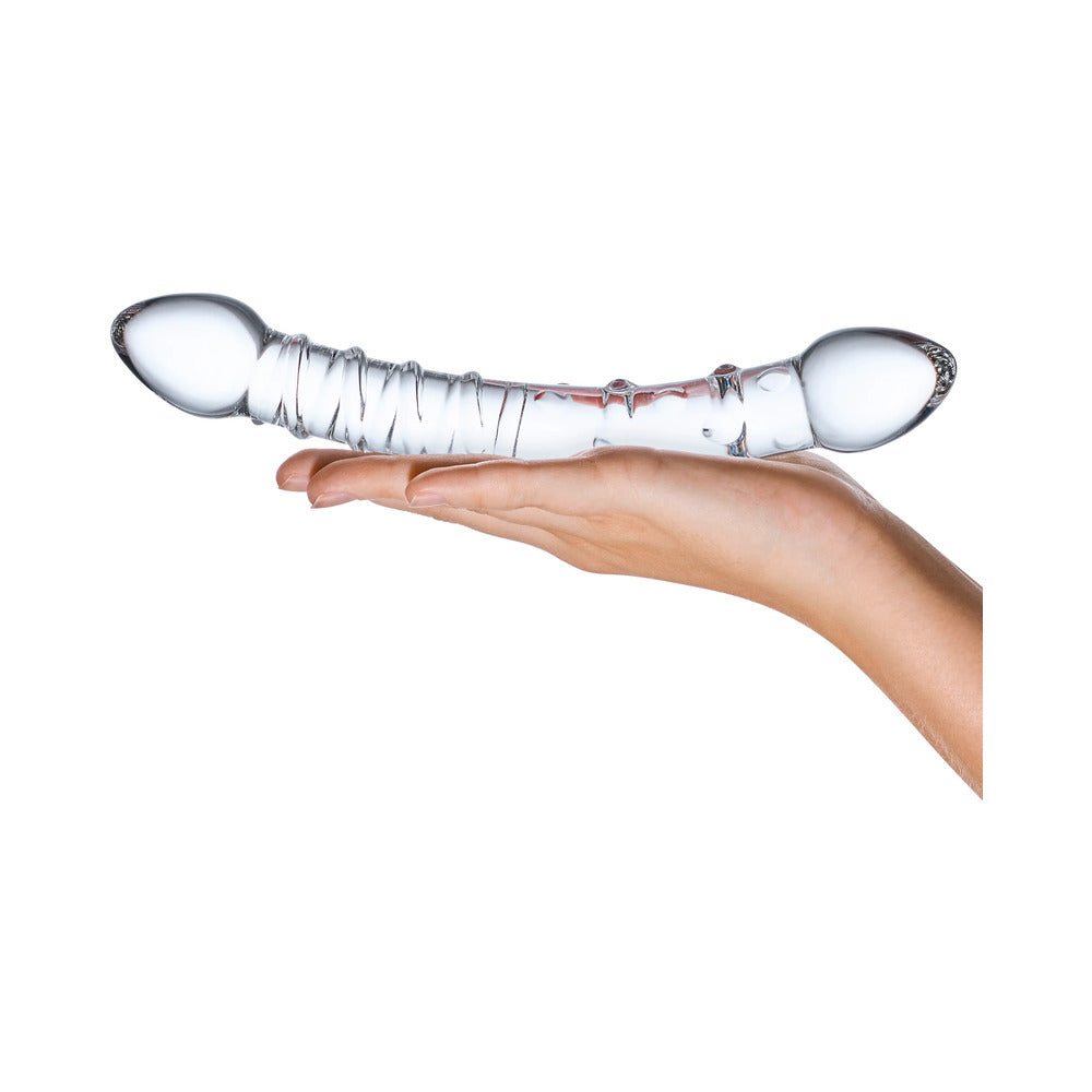 ELECTRIC EEL - GLAS 10 IN. DOUBLE TROUBLE GLASS DILDO