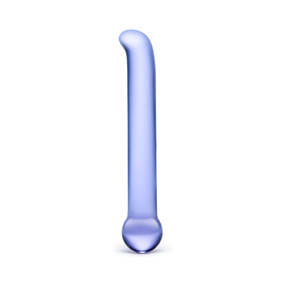 GLAS 6.75 IN. PURPLE G-SPOT TICKLER GLASS DILDO