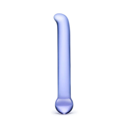 GLAS 6.75 IN. PURPLE G-SPOT TICKLER GLASS DILDO