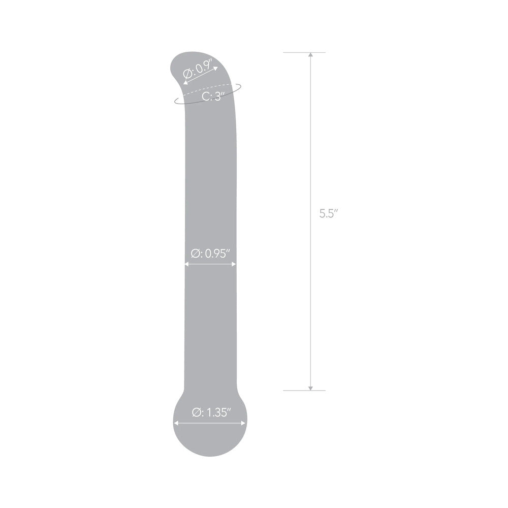 ELECTRIC EEL - GLAS 6.75 IN. PURPLE G-SPOT TICKLER GLASS DILDO