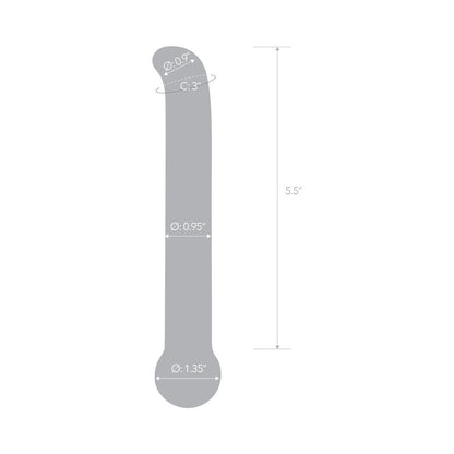ELECTRIC EEL - GLAS 6.75 IN. PURPLE G-SPOT TICKLER GLASS DILDO
