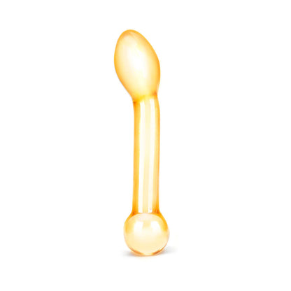 GLAS 7 IN. HONEY DRIPPER ANAL SLIDER PROSTATE STIMULATING GLASS DILDO