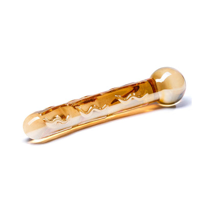 ELECTRIC EEL - GLAS 7.5 IN. ORANGE TICKLER GLASS DILDO