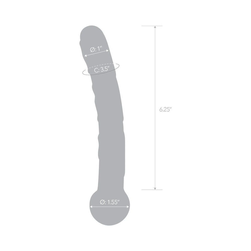 ELECTRIC EEL - GLAS 7.5 IN. ORANGE TICKLER GLASS DILDO