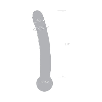 ELECTRIC EEL - GLAS 7.5 IN. ORANGE TICKLER GLASS DILDO