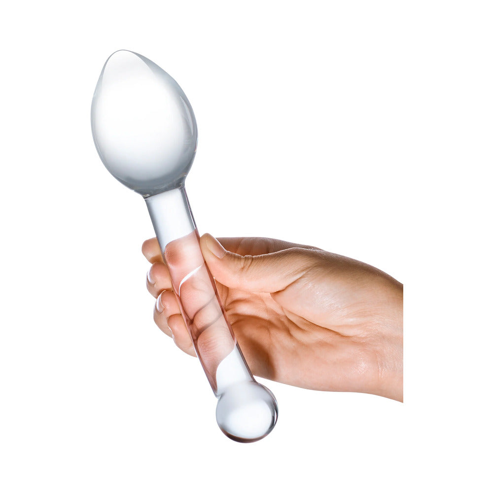 ANGUILA ELÉCTRICA - GLAS 8 PULGADAS PURO PLACER DILDO DE CRISTAL ANAL ESTIMULANTE DE PRÓSTATA