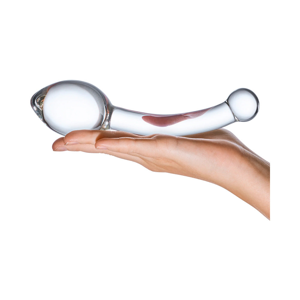 ANGUILA ELÉCTRICA - GLAS 8 PULGADAS PURO PLACER DILDO DE CRISTAL ANAL ESTIMULANTE DE PRÓSTATA