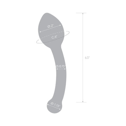 ANGUILA ELÉCTRICA - GLAS 8 PULGADAS PURO PLACER DILDO DE CRISTAL ANAL ESTIMULANTE DE PRÓSTATA
