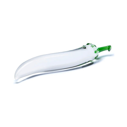 ELECTRIC EEL - GLAS 8.25 IN. GLASS NATURALS CHILI PEPPER DILDO