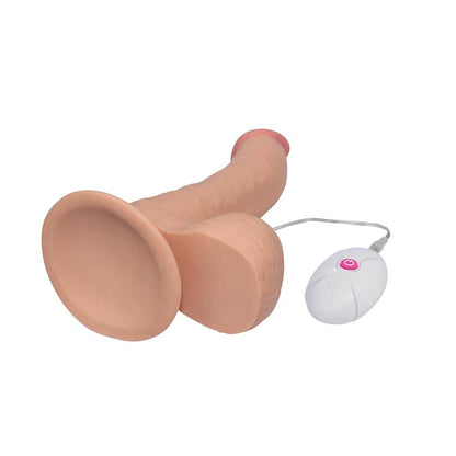 LOVETOY - 8.8" THE ULTRA SOFT DUDE - VIBRATING FLESH