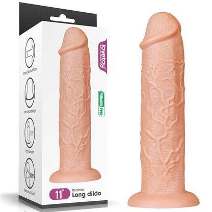 LOVETOY - 11'' REALISTIC LONG DILDO FLESH