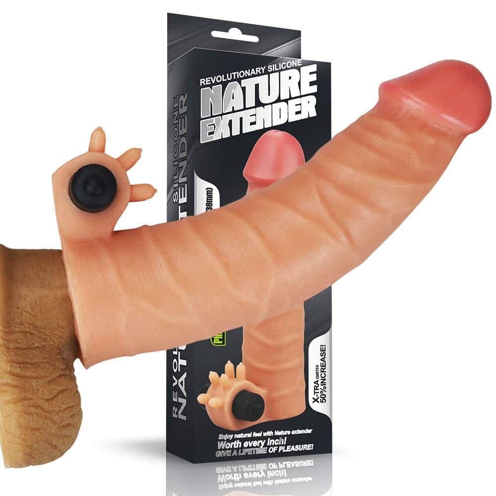 LOVETOY - ADD 1.5" VIBRATING SILICONE EXTENDER