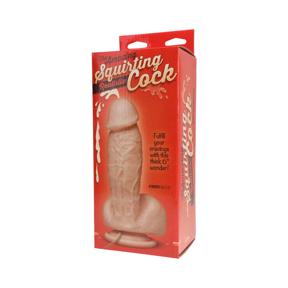 DOC JOHNSON - THE AMAZING SQUIRTING REALISTIC COCK WHITE