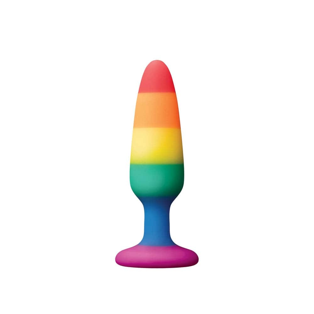 NS TOYS - COLOURS - PRIDE EDITION - PLEASURE PLUG - SMALL -RAINBOW